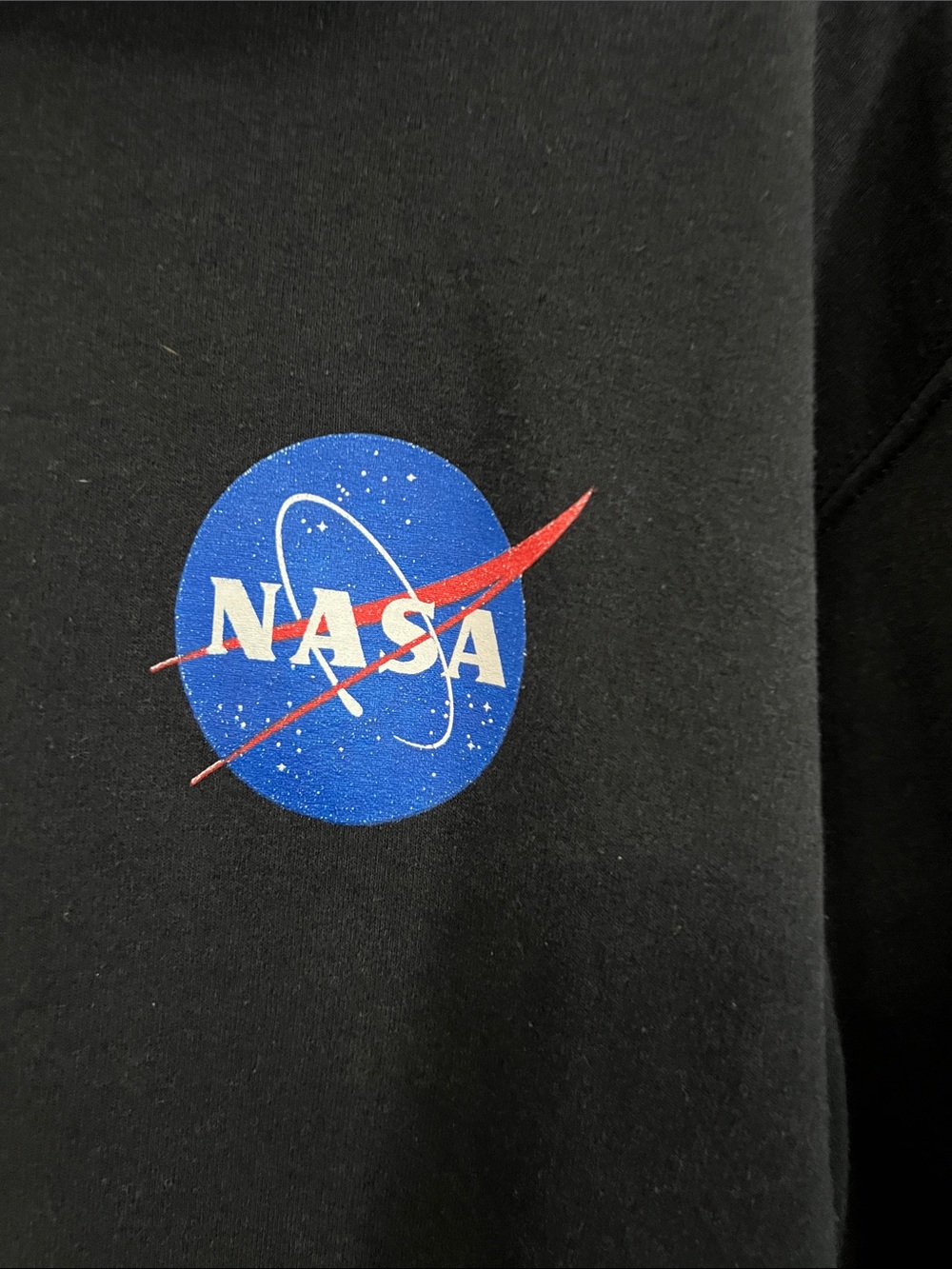 Chemistry Black Jacket with Blue & Red NASA Logo